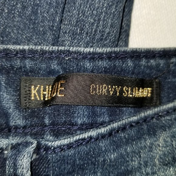 Khloe Kardashian Jeans Boot Cut Size 8 Blue - Picture 4 of 5